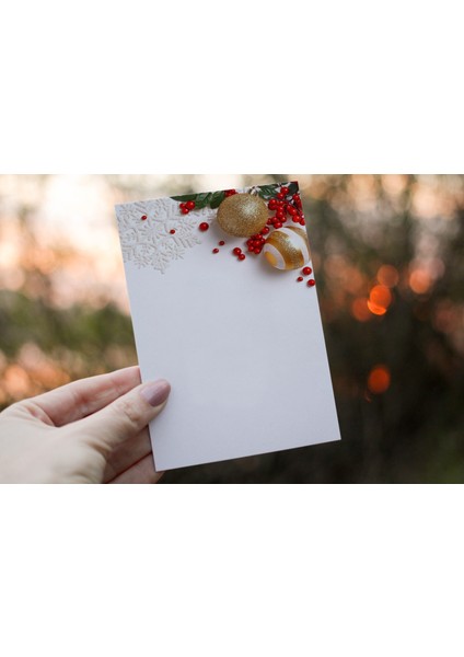 Yazılabilir Büyük Boy Not Kartları -Teşekkür Kartı (6X10 cm 50 Adet)