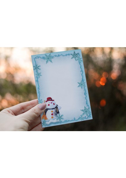 Yazılabilir Büyük Boy Not Kartları -Teşekkür Kartı (6X10 cm 50 Adet)