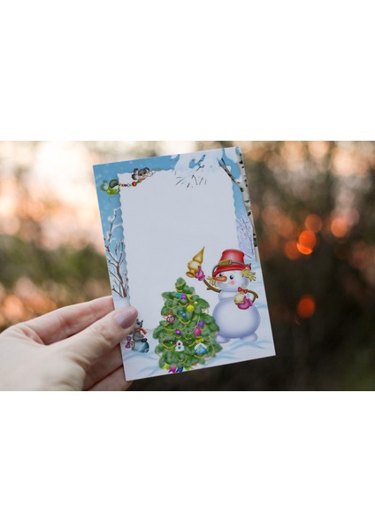 Yazılabilir Büyük Boy Not Kartları -Teşekkür Kartı (6X10 cm 50 Adet)