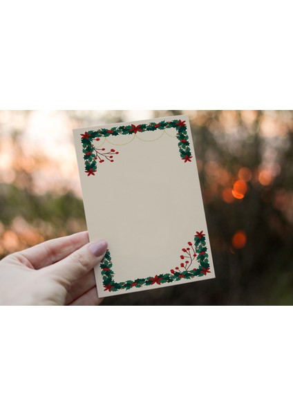 Yazılabilir Not Kartları -Teşekkür Kartı (5x8 cm 50 Adet)