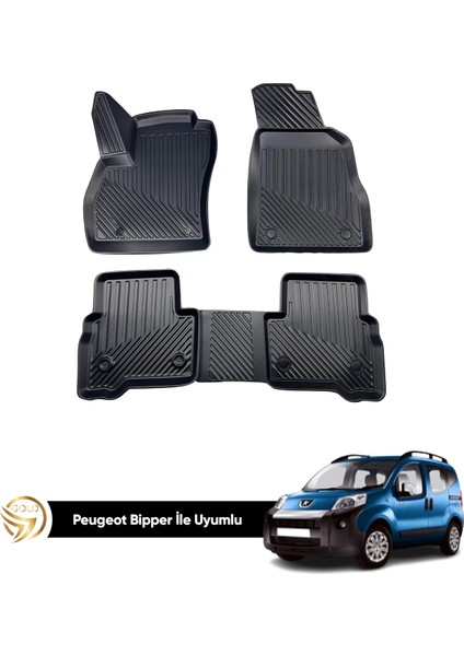 Peugeot Bipper Kauçuk Uyumlu Eros 3D Oto Paspas