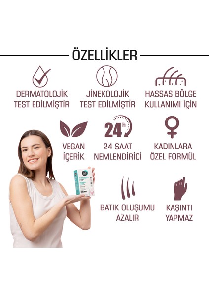 Body Natur Kadınlar İçin Genital Özel Bölge Tüy Dökücü Krem Seti T Bölgesi Tüy Dökücü & Uygulama Sonrası Balsam