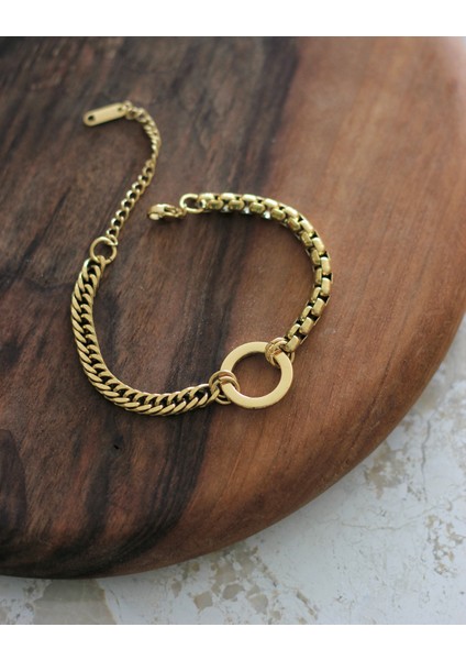 Klasik Zincir ve Burgulu Çelik Bileklik fiyatları