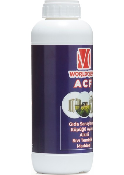 Gıda Sanayisinde Alkalı Sıvı Temizleme Ürünü Köpüğü Ayarlı Acf 1 L fiyatları