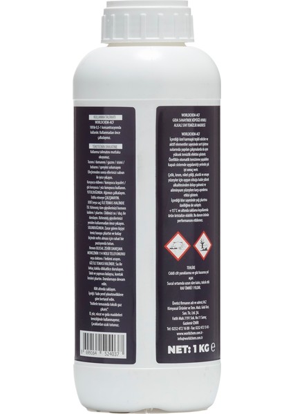 Gıda Sanayisinde Alkalı Sıvı Temizleme Ürünü Köpüğü Ayarlı Acf 1 L modelleri