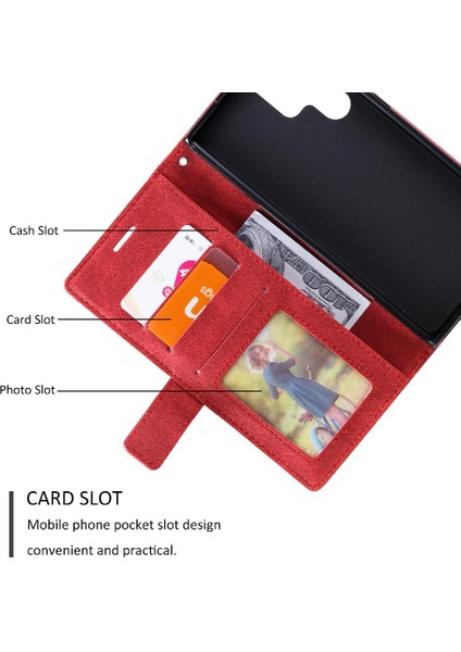 Samsung Galaxy S23 Ultra Kart Tutucu Kickstand Pu Deri Cüzdan (Yurt Dışından) indirimleri