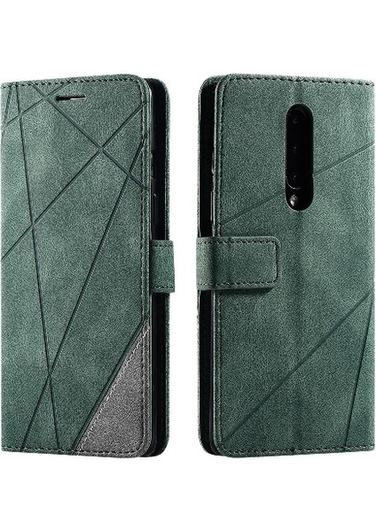 Oneplus 8 Için Kılıf Pu Deri Manyetik Cüzdan Flip Folio Kart Tutucu (Yurt Dışından)