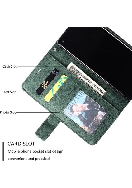 Oneplus 8 Için Kılıf Pu Deri Manyetik Cüzdan Flip Folio Kart Tutucu (Yurt Dışından)