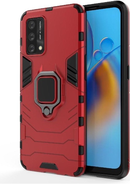 Oppo A74 4g Kickstand Darbeye Kapak Askeri Damla Koruma Için Kılıf (Yurt Dışından)