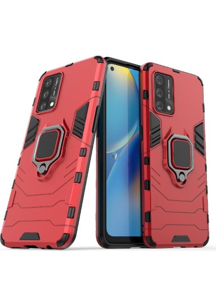 Oppo A74 4g Kickstand Darbeye Kapak Askeri Damla Koruma Için Kılıf (Yurt Dışından) modelleri