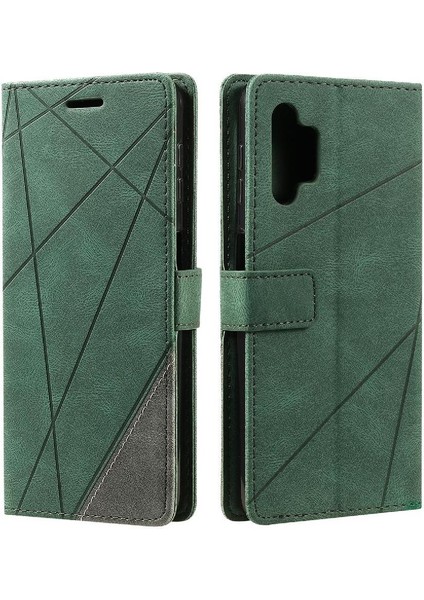 Samsung Galaxy A32 5g Pu Deri Manyetik Kart Tutucu Kickstand Için Kılıf (Yurt Dışından)