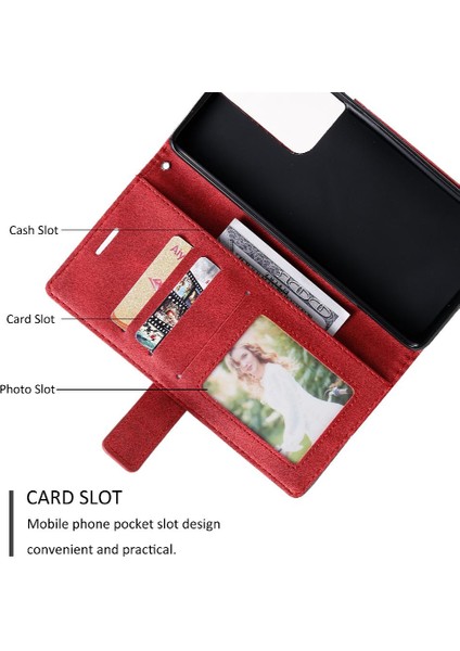 Samsung Galaxy S21 Ultra Darbeye Pu Deri Manyetik Kart Flip Case (Yurt Dışından) modelleri