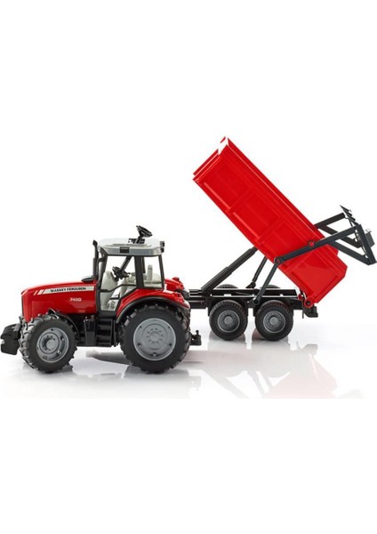 1:16 Model Massey Ferguson 7480 Traktör ve Römork Oyun Seti