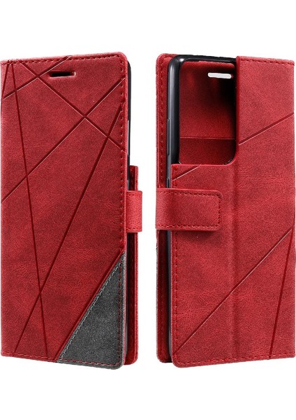 Samsung Galaxy S21 Ultra Darbeye Pu Deri Manyetik Kart Flip Case (Yurt Dışından) indirimleri