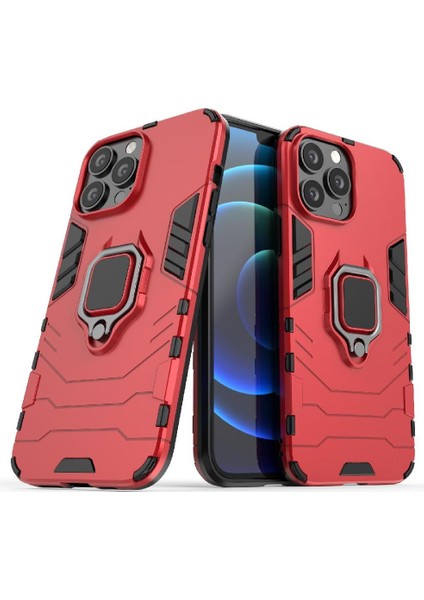 IPHONE 13 Için Kılıf Pro 360 &deg; Dönen Halka Kickstand Askeri Damla Kapak (Yurt Dışından)