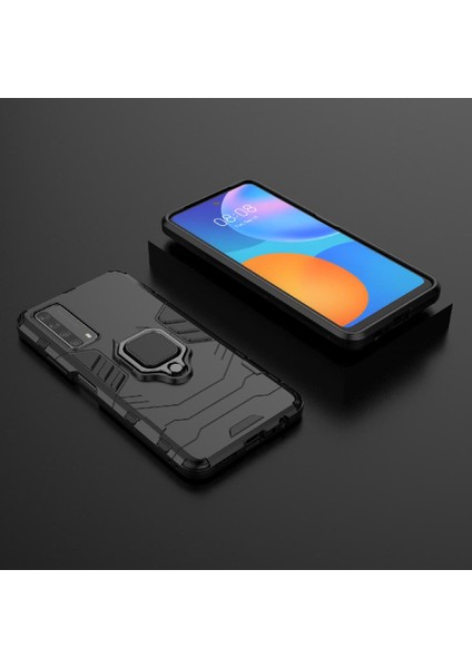 Huawei P Akıllı 2021 360 &deg; Dönen Halka Kickstand Askeri Damla (Yurt Dışından) indirimleri