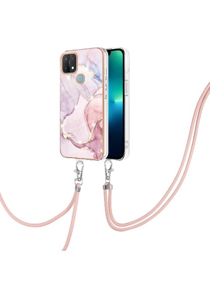 Oppo A15 Için KILIF/A15S Crossbody Kordon Askısı Tampon Mermer Anti-Scratch (Yurt Dışından)