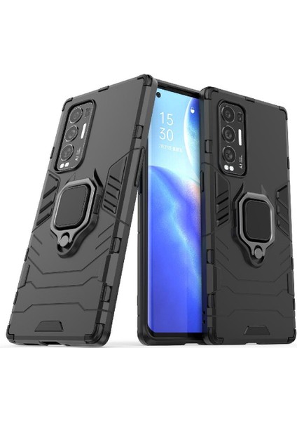 Oppo Case 5 Pro Artı 360 &deg; Dönen Halka Darbeye Kapak Kickstand Için Kılıf (Yurt Dışından)