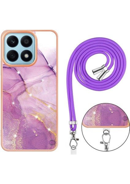 Onur X8A Mermer Tampon Anti-Scratch Yumuşak Crossbody Kordon Askısı Için Kılıf (Yurt Dışından)