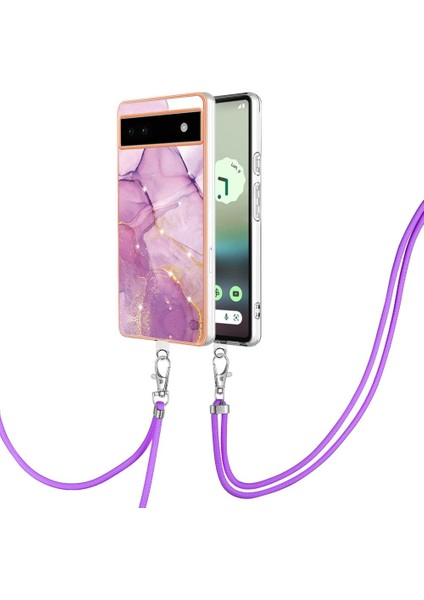 Google Piksel 6A Tampon Crossbody Kordon Askısı Anti-Scratch Yumuşak (Yurt Dışından)