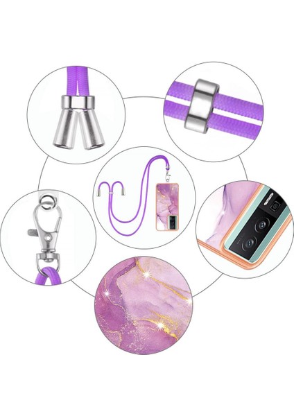 Xiaomi Poco F5 Pro 5g Mermer Tampon Crossbody Kordon Askısı Yumuşak (Yurt Dışından) fırsatları