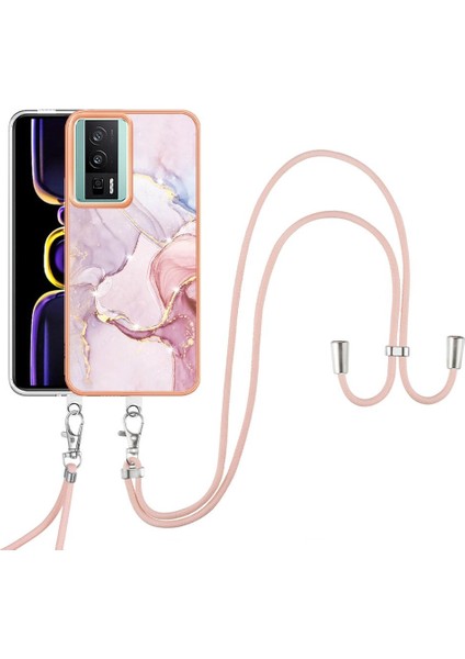 Xiaomi Poco F5 Pro 5g Mermer Tampon Anti-Scratch Yumuşak Crossbody (Yurt Dışından)