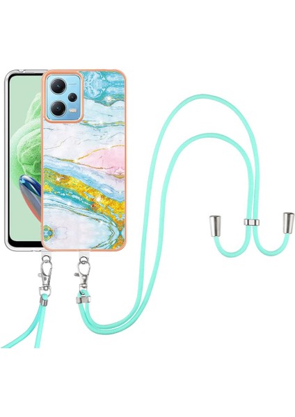 Xiaomi Poco X5 5g Mermer Crossbody Kordon Askısı Tampon Yumuşak (Yurt Dışından)