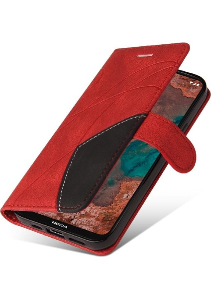 SZY Market Nokia X10/X20 Pu Deri Flip Folio Kılıf Kickstand Koruyucu (Yurt Dışından)