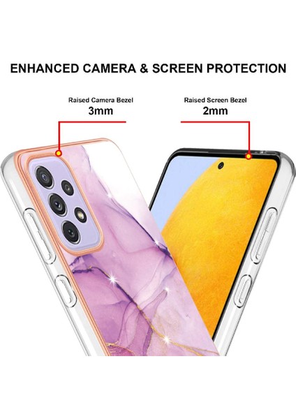 Samsung Galaxy A23 5g/4g Mermer Desen Ince Tpu Koruma Yumuşak (Yurt Dışından)