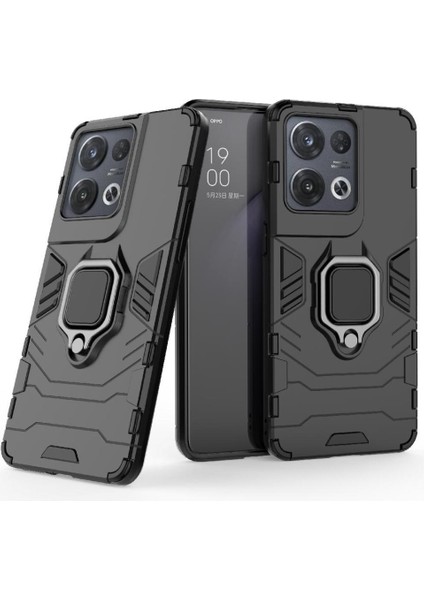 Oppo Oppo 8 Pro 5g Için Kılıf Askeri Damla Koruma Kickstand Darbeye (Yurt Dışından)