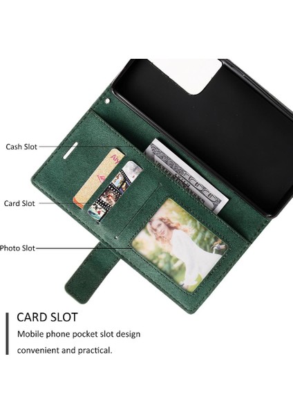 Samsung Galaxy S21 Ultra Darbeye Pu Deri Manyetik Kart Flip Case (Yurt Dışından) fırsatları