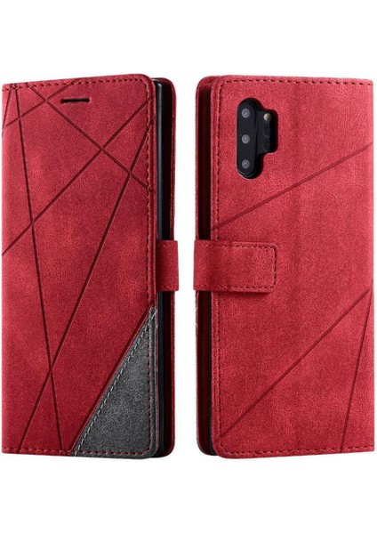 Samsung Galaxy Not 10 Artı Manyetik Darbeye Pu Deri Kart (Yurt Dışından)