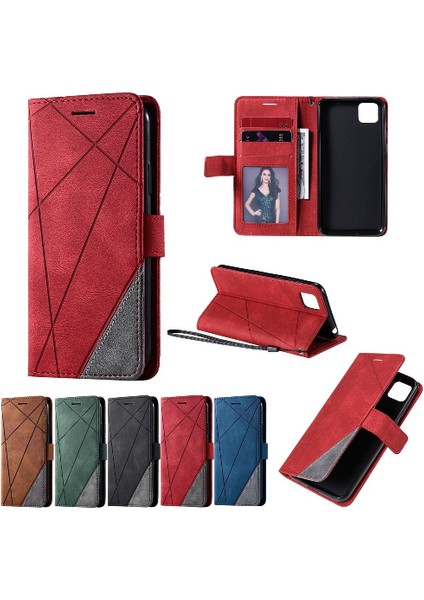 Huawei Huawei P Kart Tutucu Için Kickstand Manyetik Pu Deri Darbeye Dayanıklı (Yurt Dışından) indirimleri