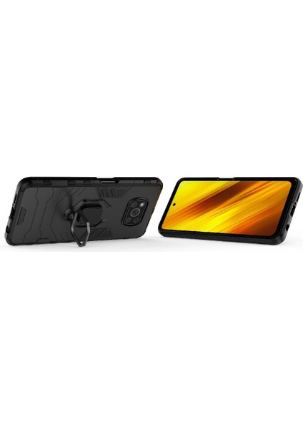 Xiaomi Poco X3 Nfc Kickstand Askeri Damla Koruma Halkası Kapağı (Yurt Dışından)