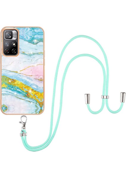 Xiaomi Poco M4 Pro 5g Için Crossbody Kordon Askısı Mermer Anti-Scratch (Yurt Dışından)