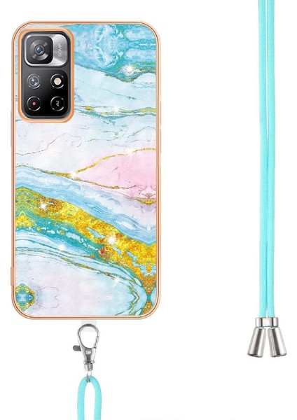 Xiaomi Poco M4 Pro 5g Için Crossbody Kordon Askısı Mermer Anti-Scratch (Yurt Dışından) modelleri