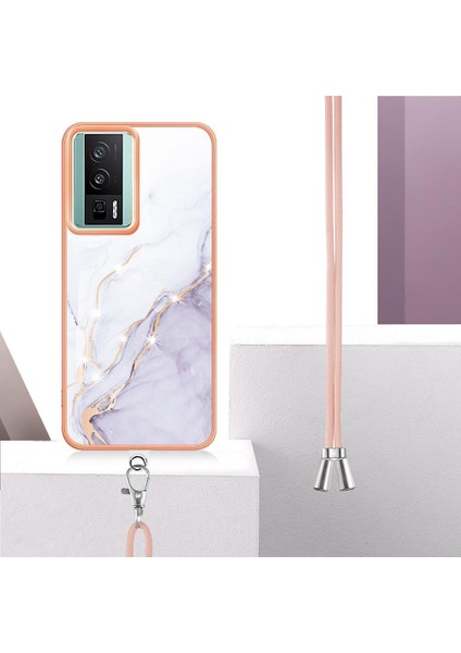 Xiaomi Poco F5 Pro 5g Mermer Tampon Crossbody Kordon Askısı Yumuşak (Yurt Dışından) fırsatları
