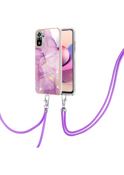 Xiaomi Redmi Için Not 10 4g Tampon Mermer Crossbody Kordon Askısı (Yurt Dışından)