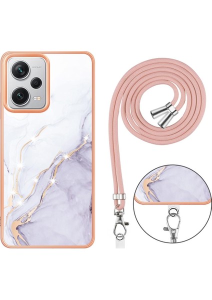 Xiaomi Redmi Için Not 12 Pro Artı 5g Mermer Crossbody Kordon Askısı (Yurt Dışından)