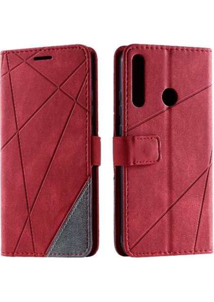 Huawei P40 Lite E Cüzdan Flip Için Kılıf Folio Kart Tutucu Kickstand Pu (Yurt Dışından)