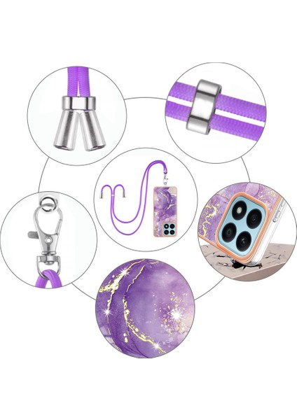 Onur X8A Mermer Tampon Anti-Scratch Yumuşak Crossbody Kordon Askısı Için Kılıf (Yurt Dışından) indirimleri