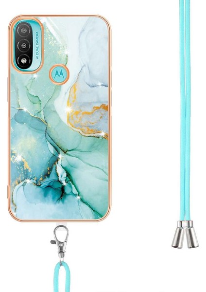 Motoroal Moto E20/E30/E40 Crossbody Kordon Askısı Tampon Mermer Için Kılıf (Yurt Dışından) modelleri