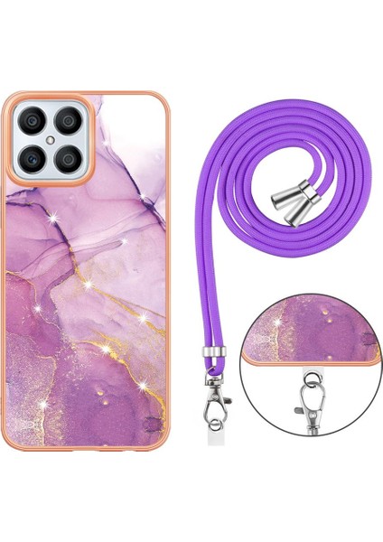 Onur X8 4g Anti-Scratch Yumuşak Mermer Crossbody Kordon Askısı Için Kılıf (Yurt Dışından)