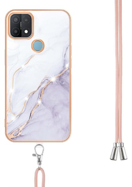 Oppo A15 Için KILIF/A15S Crossbody Kordon Askısı Tampon Mermer Anti-Scratch (Yurt Dışından) modelleri