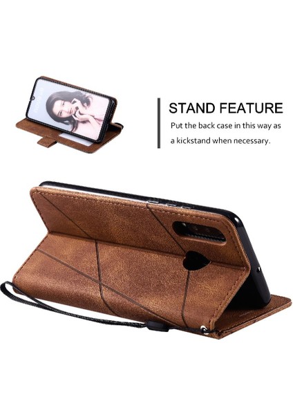 Huawei P30 Lite Için Kılıf/nova 4e Manyetik Darbeye Cüzdan Flip Folio Pu (Yurt Dışından) fırsatları