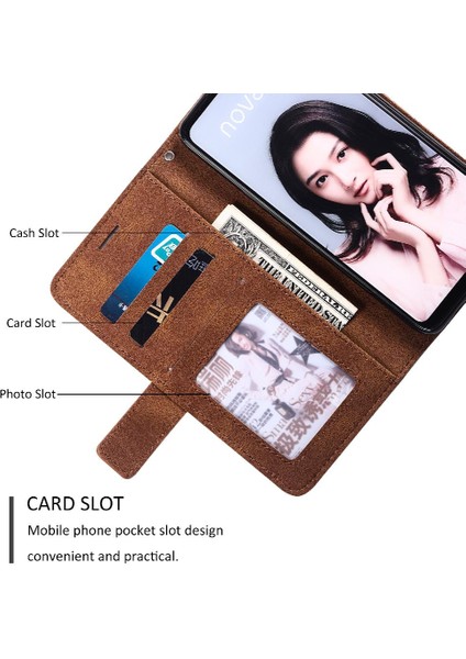 Huawei P30 Lite Için Kılıf/nova 4e Manyetik Darbeye Cüzdan Flip Folio Pu (Yurt Dışından) indirimleri