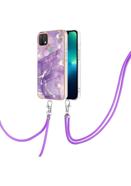 Oppo A15 Için KILIF/A15S Crossbody Kordon Askısı Tampon Mermer Anti-Scratch (Yurt Dışından) modelleri