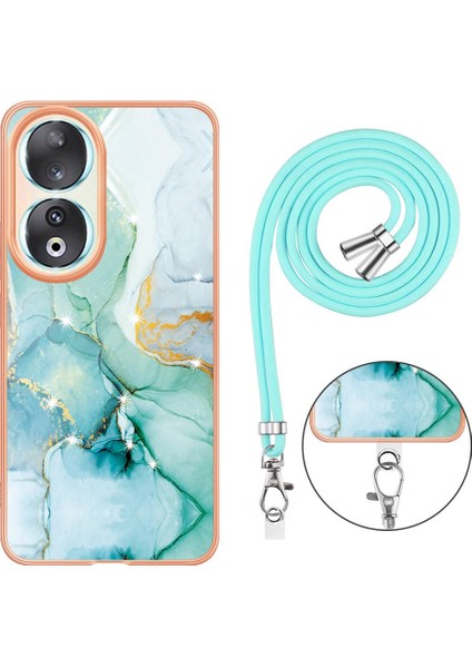 Kılıf 90 5g Tampon Crossbody Kordon Askısı Mermer Anti-Scratch (Yurt Dışından)