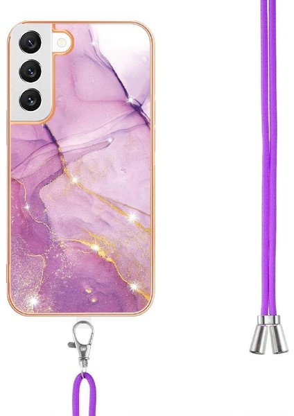 Samsung Galaxy S22 5g Için Crossbody Kordon Askısı Tampon Mermer Yumuşak (Yurt Dışından) fiyatları