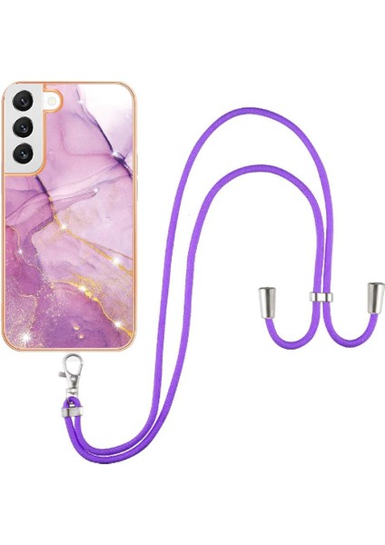Samsung Galaxy S22 5g Için Crossbody Kordon Askısı Tampon Mermer Yumuşak (Yurt Dışından) fırsatları